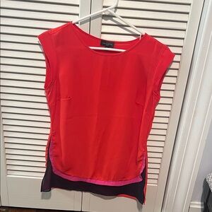 The Limited Red and Blue Blouse